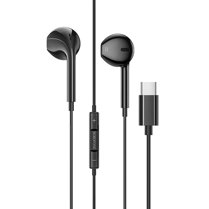 

Проводная гарнитура Borofone BM60, USB Type-C, черный (BM60), BM60