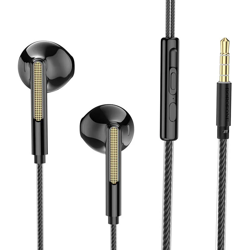 

Проводная гарнитура Borofone BM63, Jack 3.5mm, черный (BM63), BM63