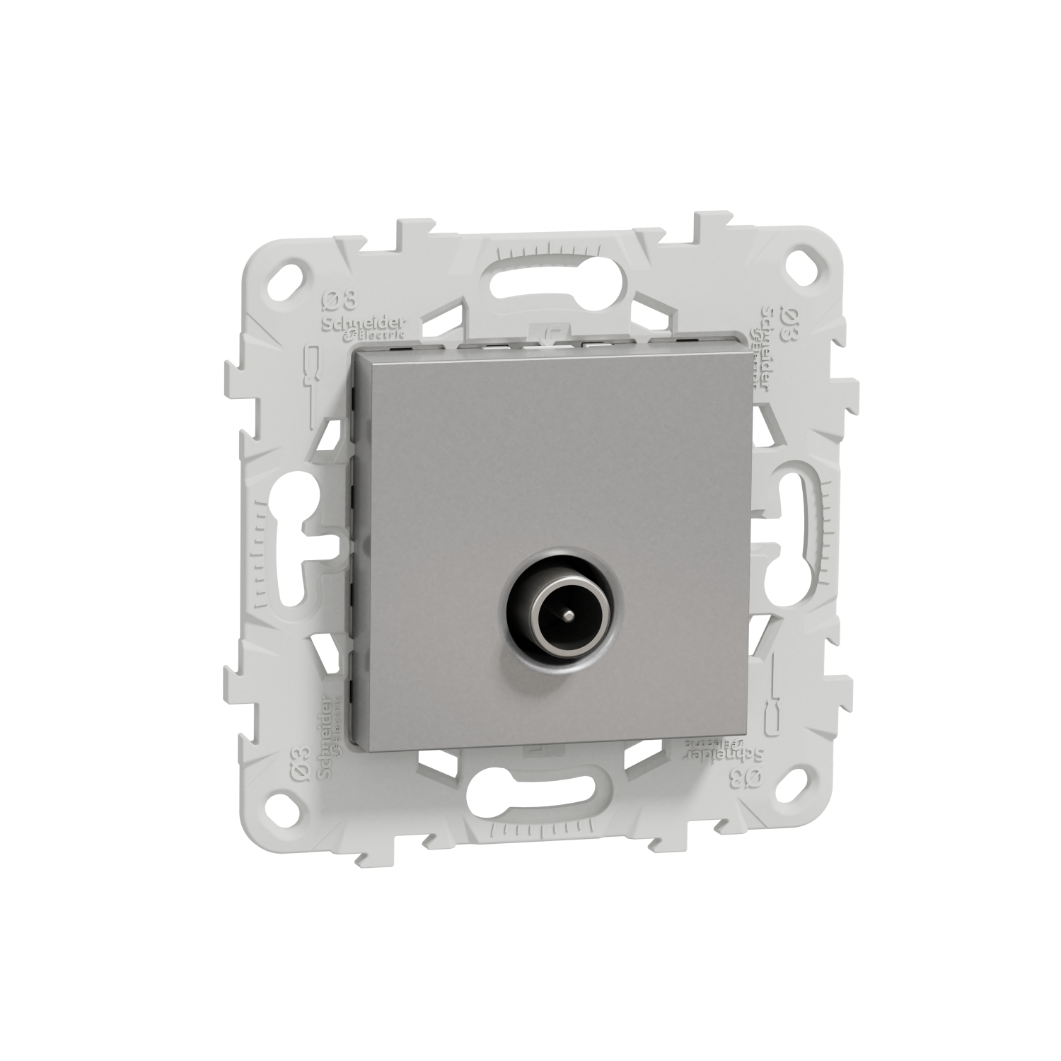 

Розетка TV Schneider Electric Unica New, алюминий, оконечная, без рамки (NU546230), 0