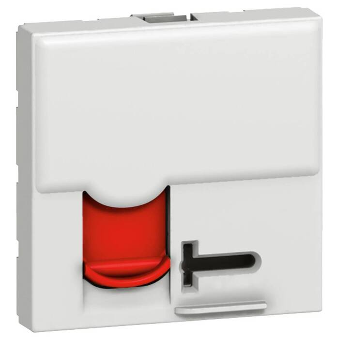 

Розетка RJ-45 открытый монтаж категория 6, механизм в сборе, белый, Legrand Mosaic (076594)