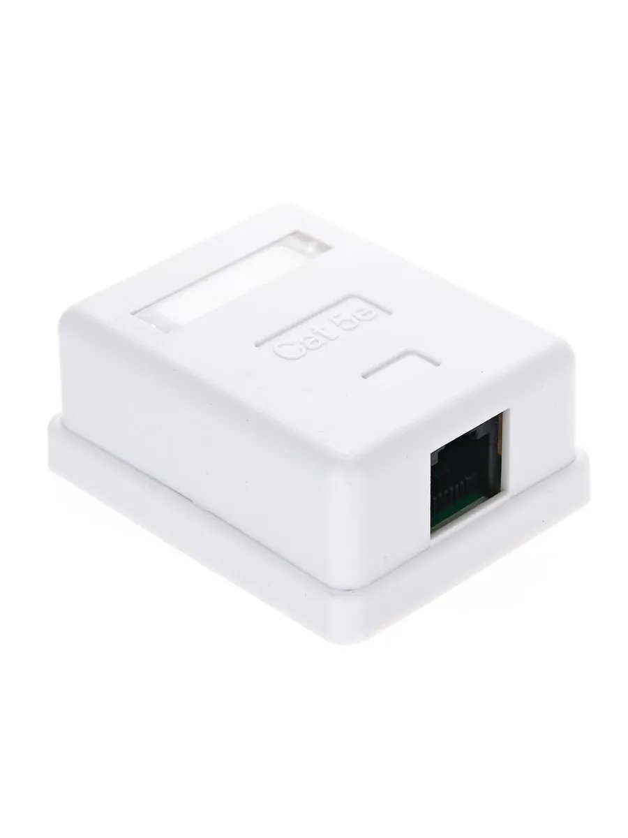 

Розетка RJ-45 скрытый монтаж категория 5e, механизм в сборе, белый, VCOM (STV-1RJ45U ), 0