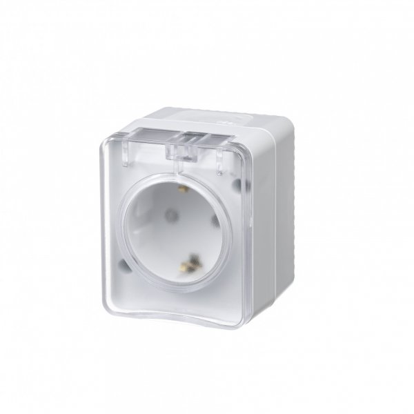 Розетка Schneider Electric AtlasDesign Profi54, однопостовая, белый