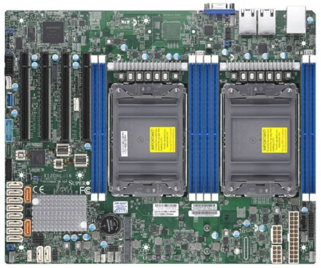 

Материнская плата Supermicro X12DPL-i6, 2xSocket4189, iC621A, 8xDDR4, 4PCI-Ex16, 2xM.2-PCI-E, 12SATA3 RAID 0/1/5/10, 2GLAN, IPMI, VGA, ATX, Bulk (MBD-X12DPL-i6-B), X12DPL-i6