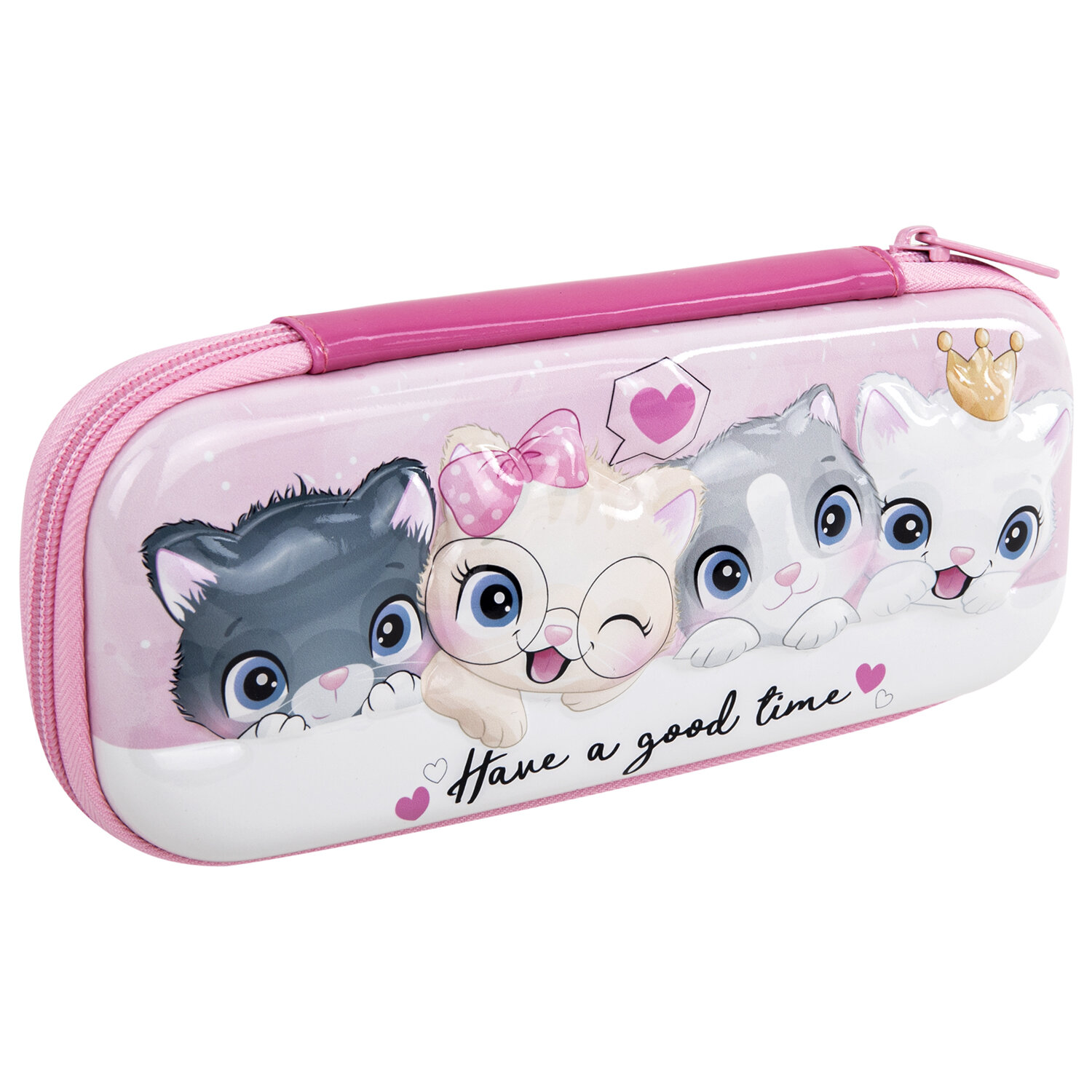 

Пенал Brauberg EVA Cats, 1 отделение, розовый (270700), Cats