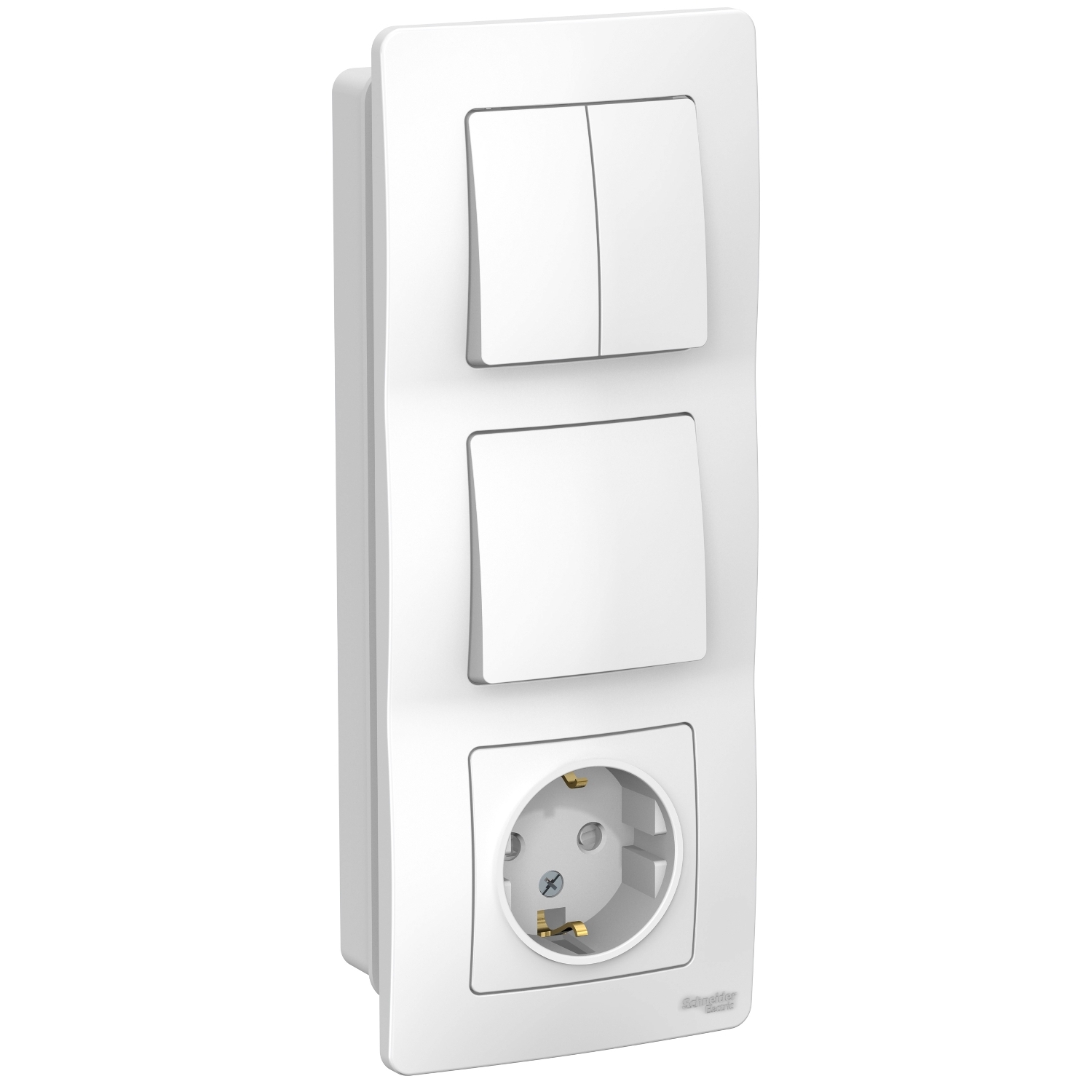 Блок розетка+выключатель Schneider Electric BLANCA