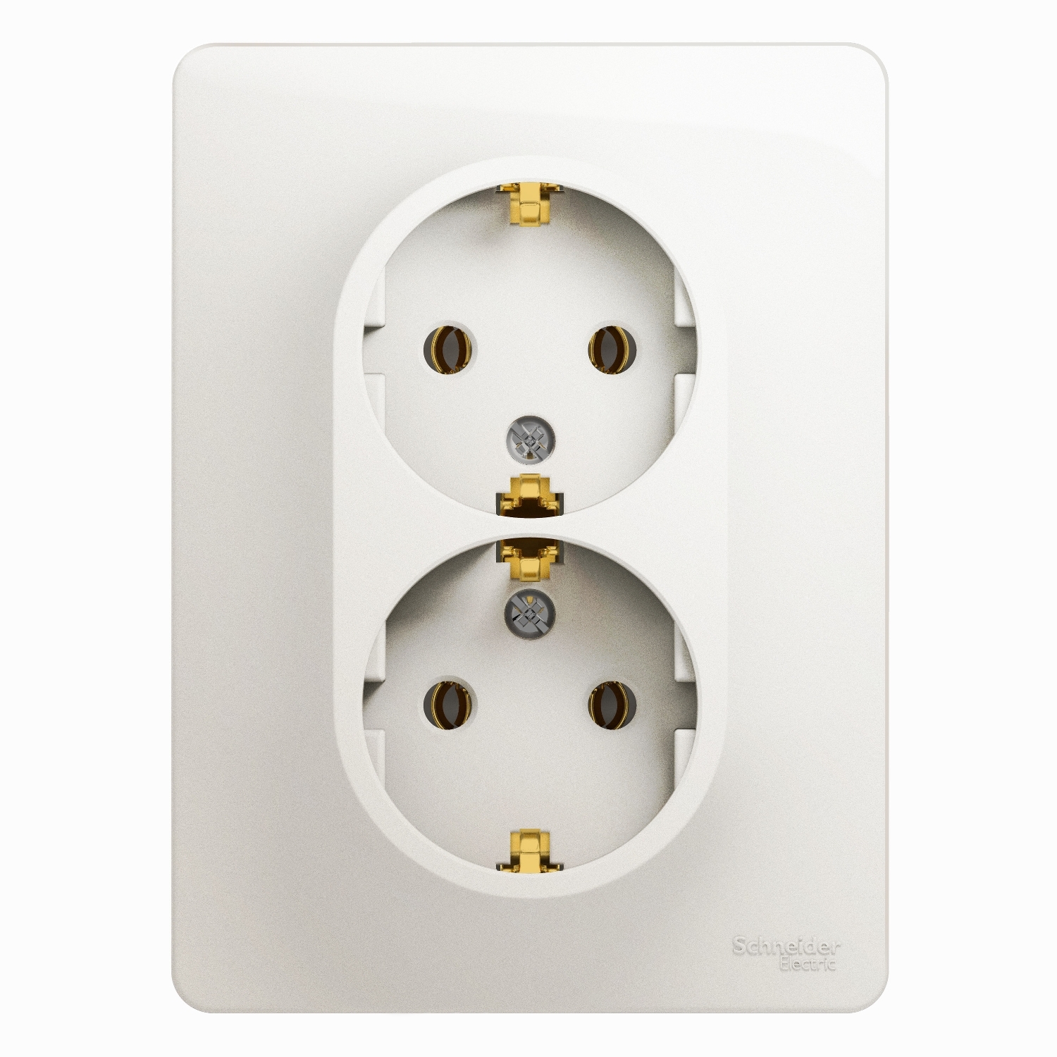 

Розетка Schneider Electric GLOSSA, скрытый монтаж, 2-х постовая, с з/к, 16A, в сборе, IP20, перламутр (GSL000624)
