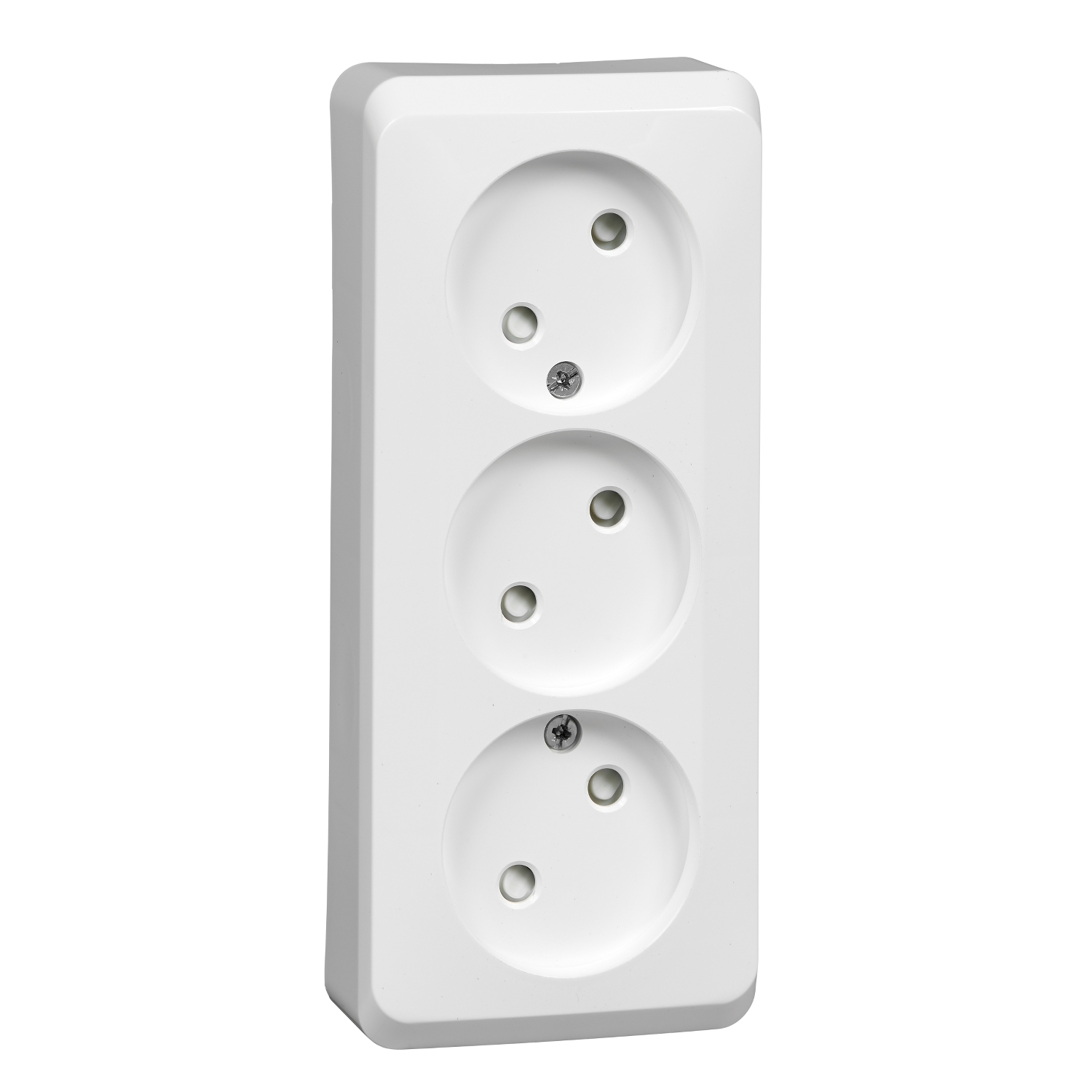 

Розетка Schneider Electric ЭТЮД, открытый монтаж, 3-х постовая, со шторками, 16A, в сборе, IP20, белый (PA16-010B)