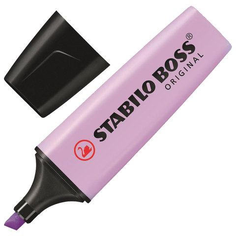 

Текстовыделитель STABILO "Boss Pastel", ЛАВАНДОВЫЙ, линия 2-5 мм, 70/155