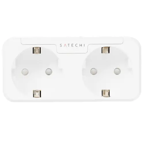 

Умная розетка Satechi Dual Smart Outlet, розеток: 2, 1.8 кВт, 15А, WiFi, белый (ST-HK2OAW-EU)