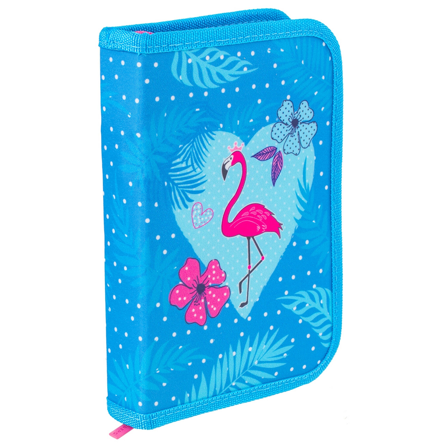 

Пенал Brauberg Premium Flamingo, 1 отделение, бирюзовый (229296), Flamingo
