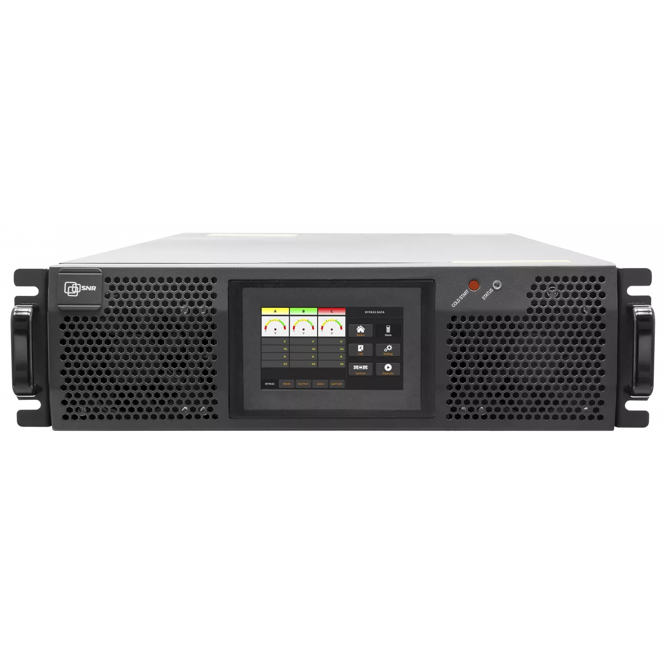 ИБП SNR Intelligent UPS-ONRT-15-INTXL33, 15000 В·А, 15 кВт, клеммная колодка, черный (SNR-UPS-ONRT-15-INTXL33) (без аккумуляторов)