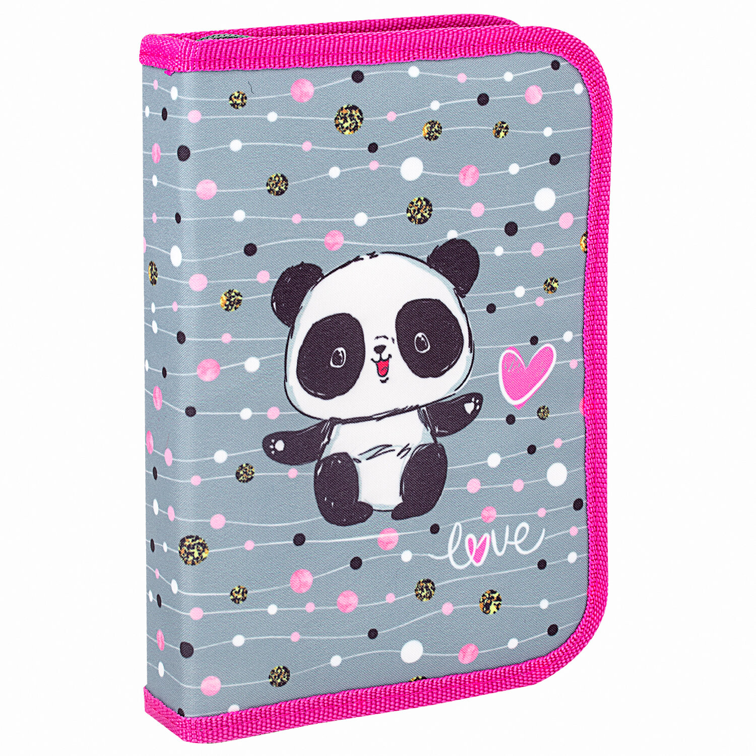 

Пенал Brauberg Premium Funny panda, 1 отделение, серый (270315), Funny panda