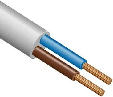 Провод медный ПВС 2x1 мм², 100 м ЭЛЕКТРОКАБЕЛЬ НН