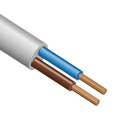 Провод медный ПВС 2x4 мм², 100 м ЭЛЕКТРОКАБЕЛЬ НН