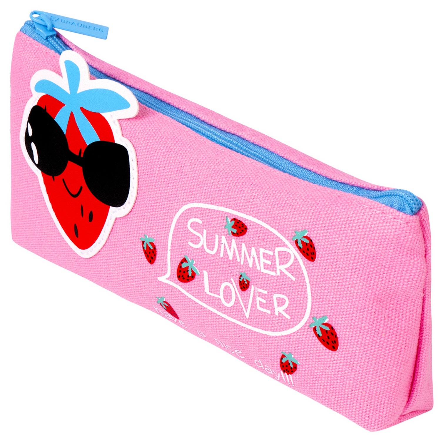 

Пенал-косметичка Brauberg Canvas Cool Strawberry, 1 отделение, розовый (228998), Cool Strawberry