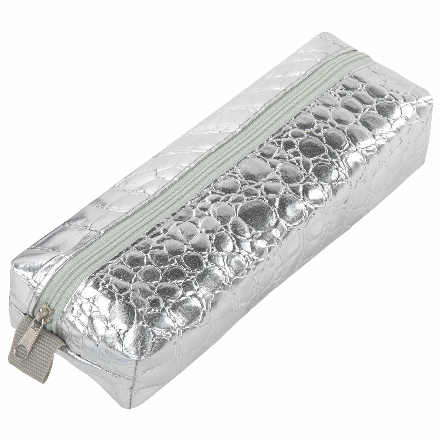 

Пенал-косметичка Brauberg Ultra Silver, 1 отделение, серебристый (270851), Silver