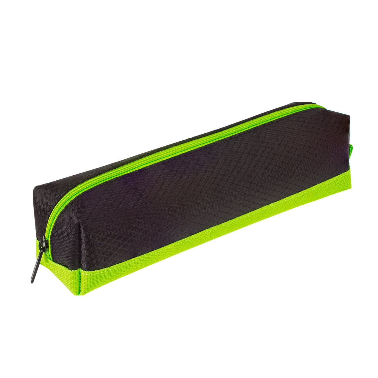 

Пенал-косметичка Brauberg Black&Bright Green, 1 отделение, черный (229005), Green