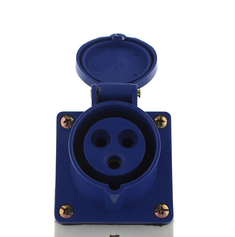 

Розетка EKF PROxima, открытый монтаж, однопостовая, с з/к, с крышкой, 16A, в сборе, IP44, 2Р+РЕ, 220В, белый/синий (ps-113-16-220)