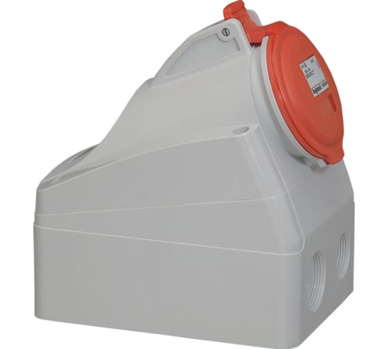 

Розетка Legrand P17 Tempra Pro, открытый монтаж, однопостовая, с з/к, с крышкой, 32A, в сборе, IP44, 3Р+N+E, 380В, серый (555259), 0