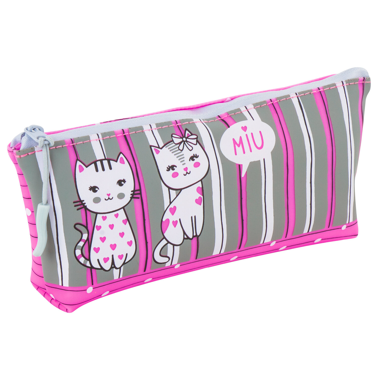 

Пенал-косметичка Brauberg Silicone Kittens, 1 отделение, розовый (229255), Kittens