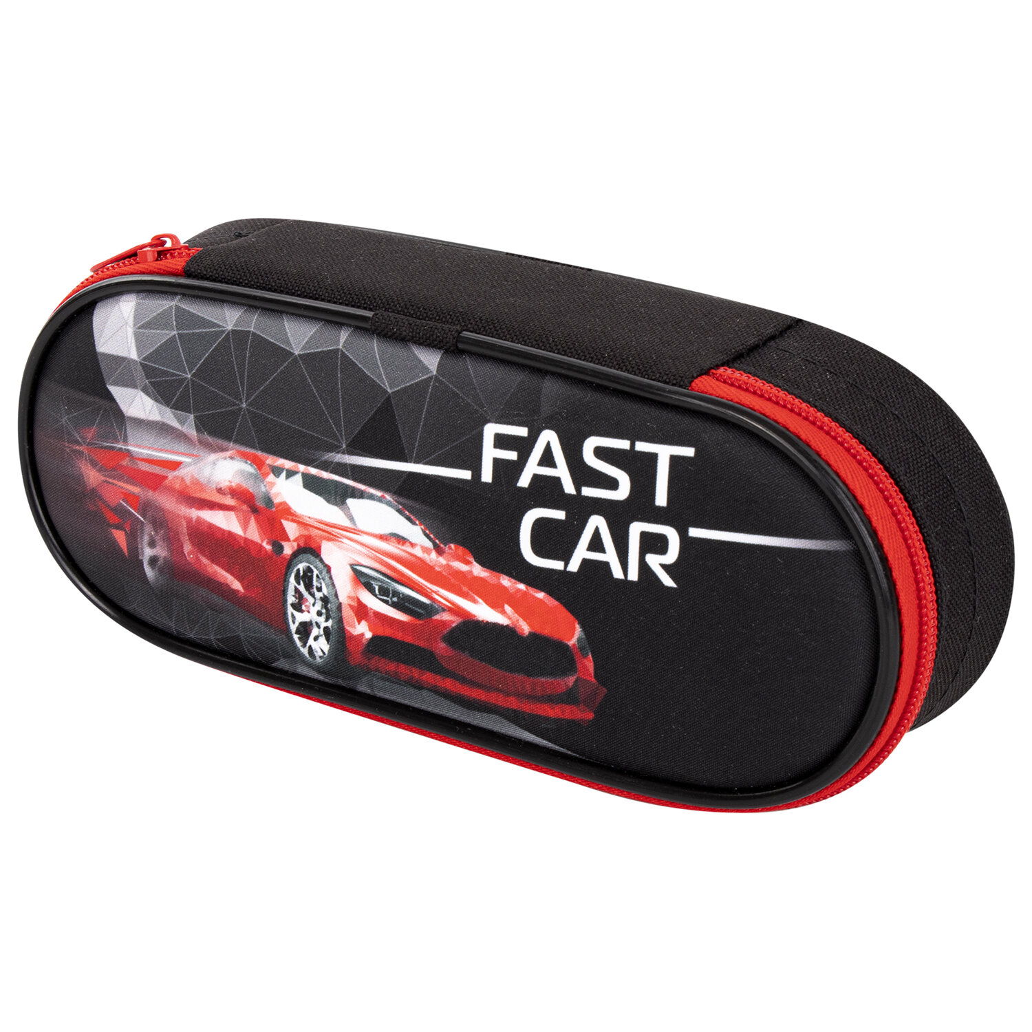 

Пенал-футляр Brauberg Case Fast car, 1 отделение, черный (270376), Fast car