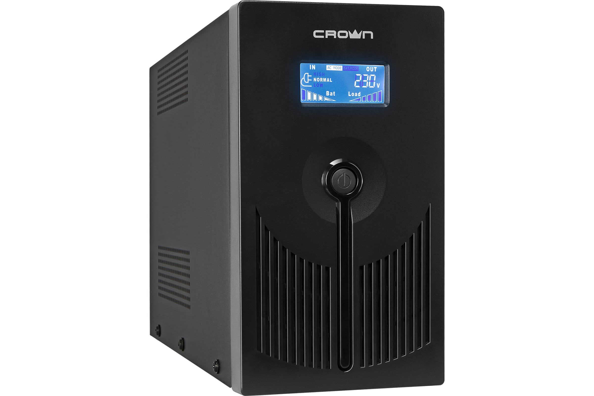 

ИБП CROWN CMU-SP1200IEC LCD USB, 1200 В·А, 720 Вт, IEC, розеток - 8, USB, черный, CMU-SP1200IEC LCD USB