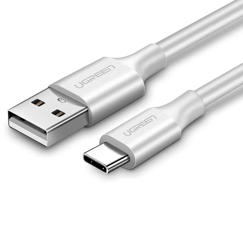 

Кабель USB-USB Type-C, 3A быстрая зарядка, 1м, белый UGREEN US287 (60121), US287