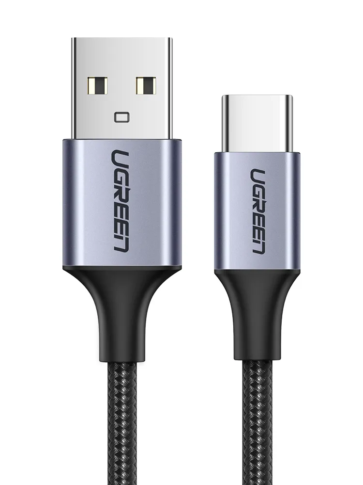 

Кабель USB-USB Type-C, 3A быстрая зарядка, 1м, черный UGREEN US288 (60126), US288