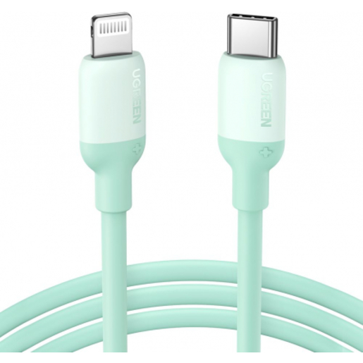 

Кабель USB Type-C-Lightning 8-pin, MFi, 3A, 1м, зеленый UGREEN US387 (20308), US387