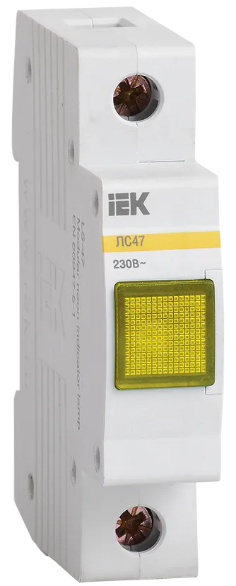 

Лампа индикаторная неон желтый 230 В AC, IEK ЛС-47 (MLS10-230-K05), ЛС-47
