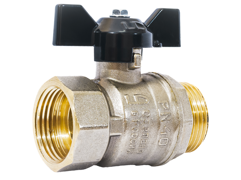 

Кран шаровый прямой LD Pride 1/2"∅20мм, ВР/НР, латунь (НС-1271194)