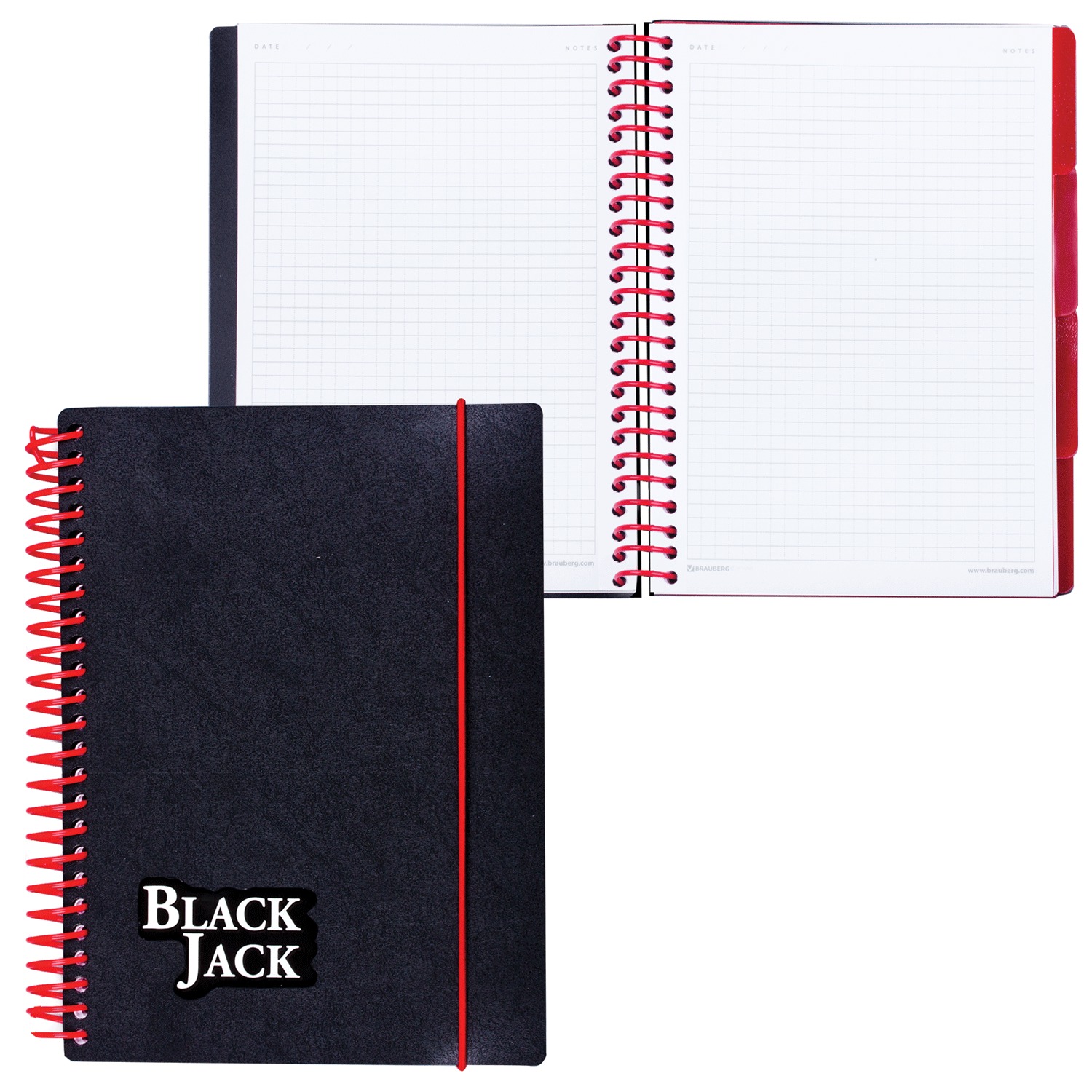 

Блокнот Производитель Black Jack, A5, клетка, 150 листов, темно-синий (401793)