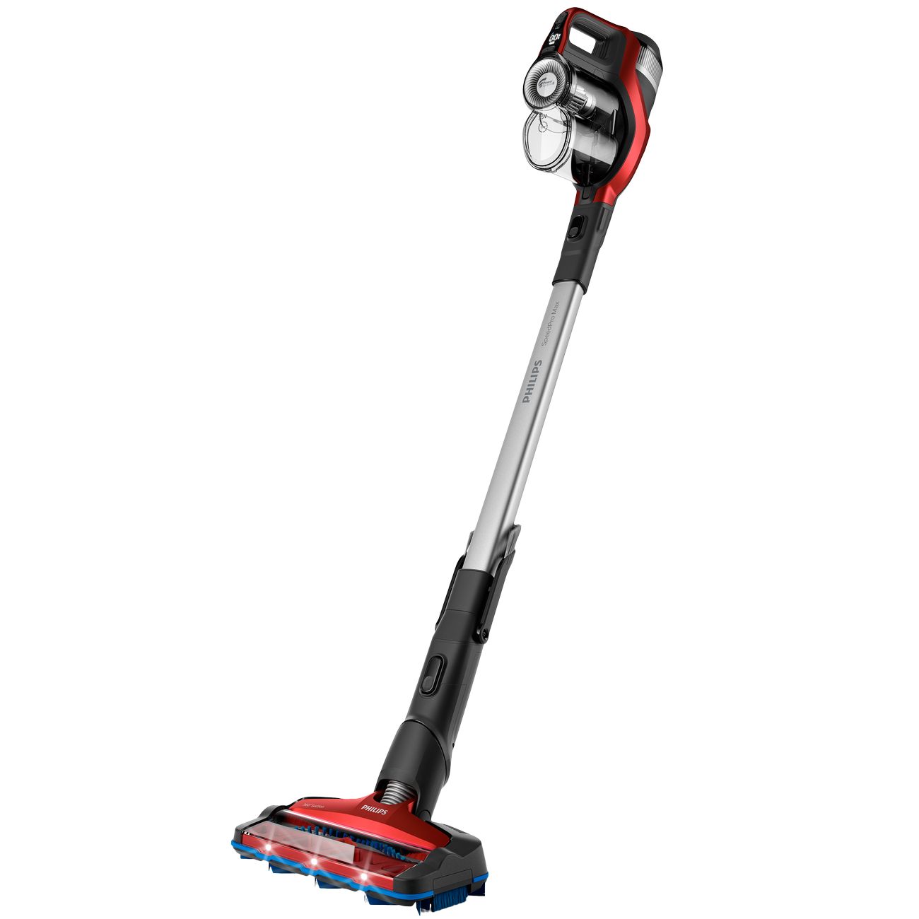 

Вертикальный пылесос PHILIPS XC7043/01, питание от аккумулятора, черный/красный, XC7043/01