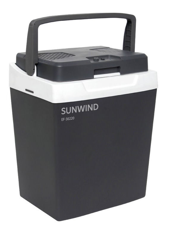 

Автохолодильник SunWind EF 30220, 30 л, 60 Вт, черный (EF30220), 30220