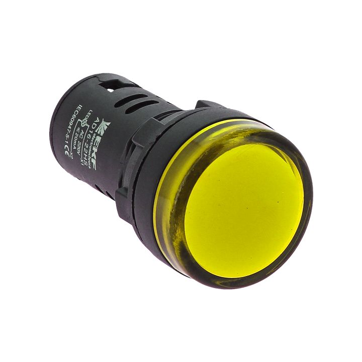 Лампа индикаторная желтый EKF AD16-22HS