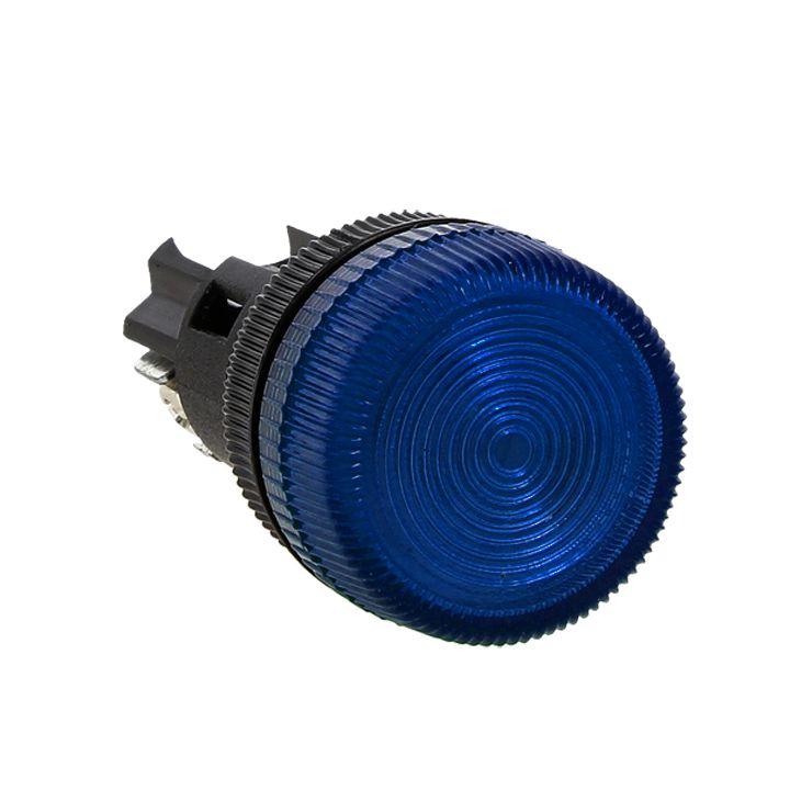 Лампа индикаторная синий 22 мм 230 В AC, EKF ENS-22 (la-ens-b-220)