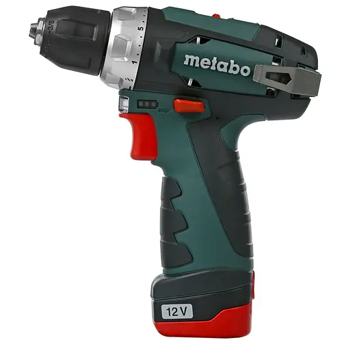 

Дрель-шуруповерт Metabo PowerMaxx BS BL, аккумуляторный, 38 нм, 1500 об/мин, 12V, 2 А·ч, Li-Ion, два акб, быстрозажимной патрон, кейс, 900 г (601721500), PowerMaxx BS BL
