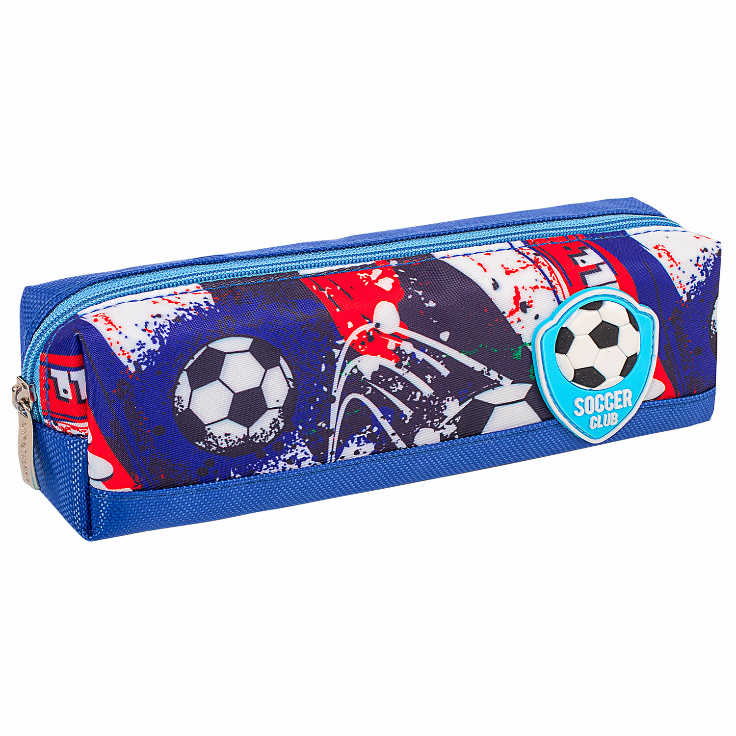 

Пенал-косметичка ЮНЛАНДИЯ Element Football, 1 отделение, синий (270270), Football