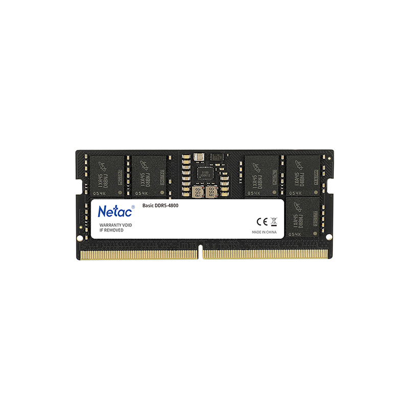 

Память DDR5 SODIMM 8Gb, 4800MHz, CL40, 1.1 В, Netac, Basic (NTBSD5N48SP-08), NTBSD5N48SP-08