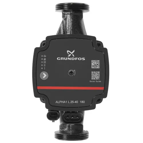 

Электрический водяной насос Grundfos ALPHA1 L 25-40 130, 25Вт, циркуляционный, центробежный, производительность 2.8 м³/час, 2кг (99160578), ALPHA1 L 25-40 130