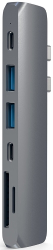 

Концентратор Satechi Pro Hub, 2xUSB 3.0, 1xUSB-C, серый + Thunderbolt 3, HDMI (ST-CMBPM), Pro Hub