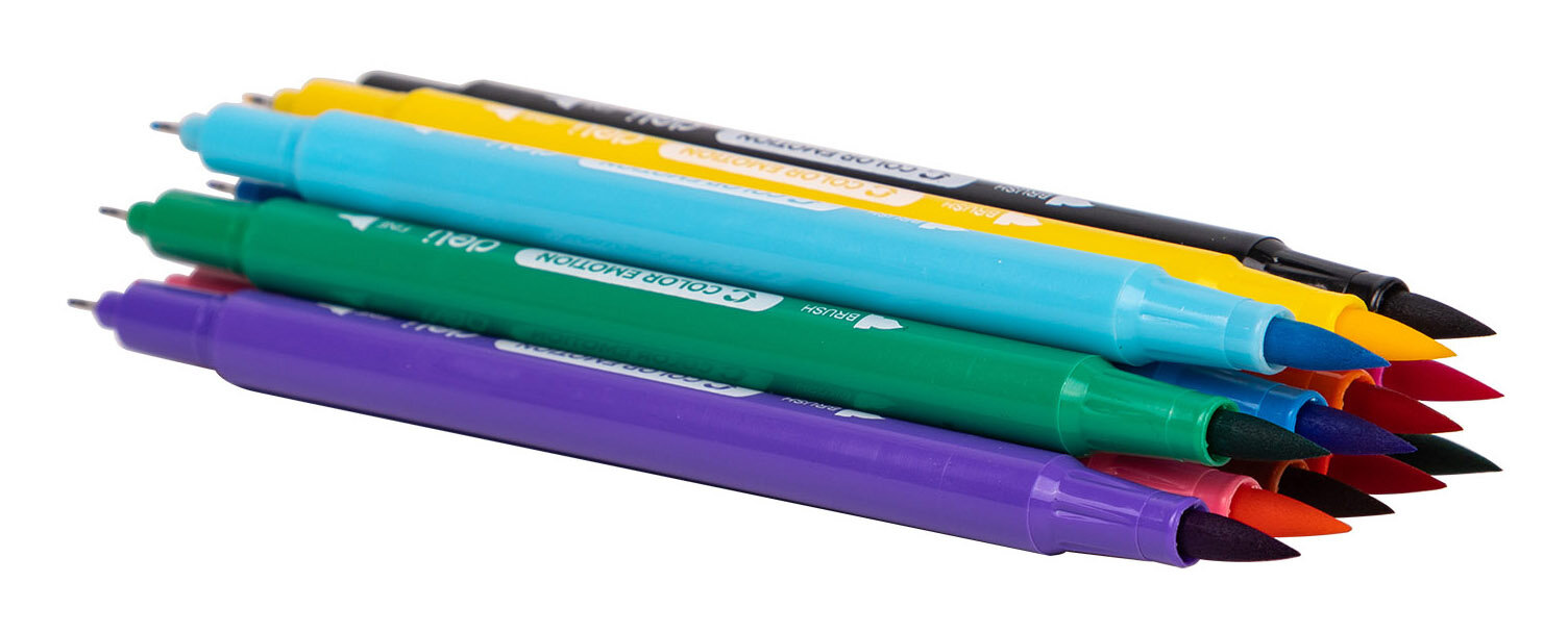

Фломастеры Deli EC151-12 Color Emotion, 12 шт. (EC151-12/A), EC151-12 Color Emotion