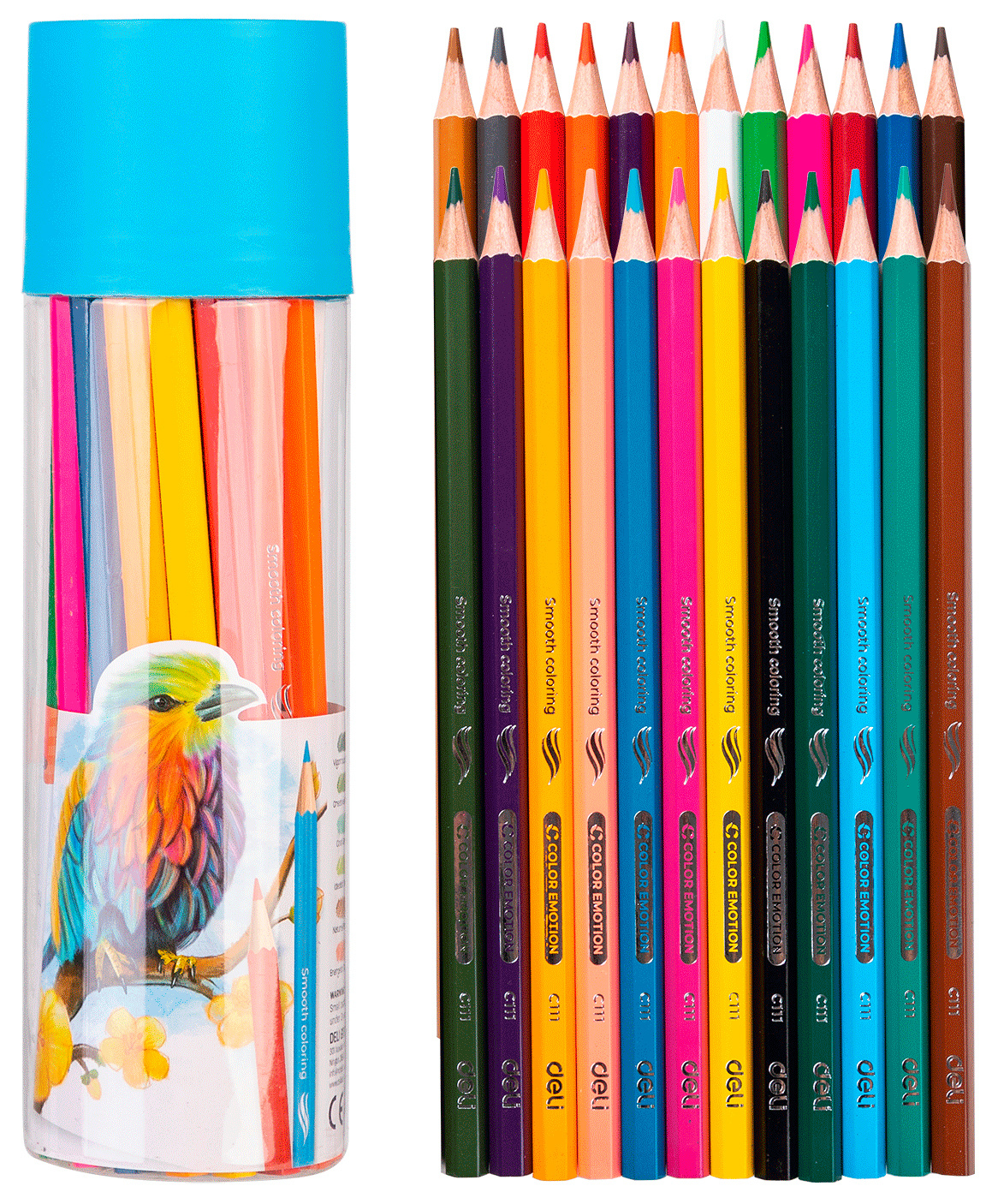 

Набор цветных карандашей Deli Color Emotion EC111-24, шестигранные, 24 шт., заточенные, EC111-24