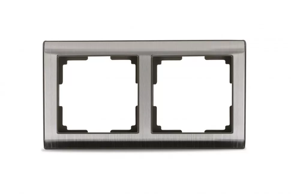 

Рамка SMARTBUY Нептун, горизонтальная, 2-поста, серый никель (SBE-05gn-Metal-FR-2), 0