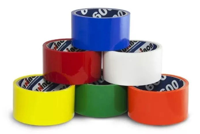 

Клейкая лента упаковочная 4.8 см x 38 м односторонняя, полипропилен, ассорти, 6 шт., Unibob 1659954, 1659954