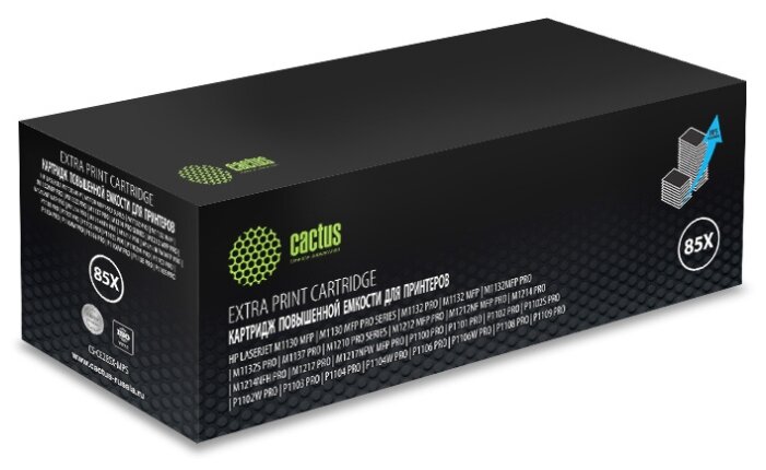 Картридж Cactus CS-CE285X-MPS, черный, 3000 страниц