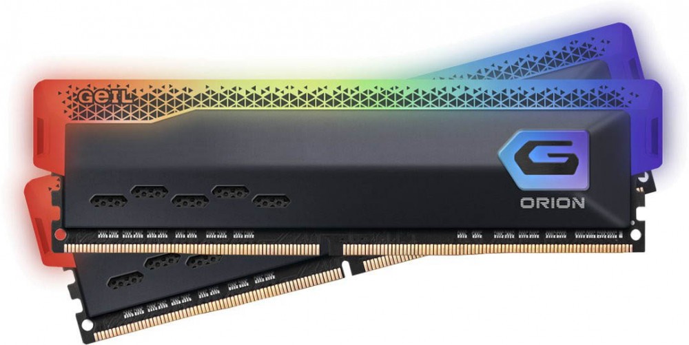 

Комплект памяти DDR4 DIMM 16Gb (2x8Gb), 3200MHz, CL16, 1.35V Geil Orion RGB (GOSG416GB3200C16BDC), 0