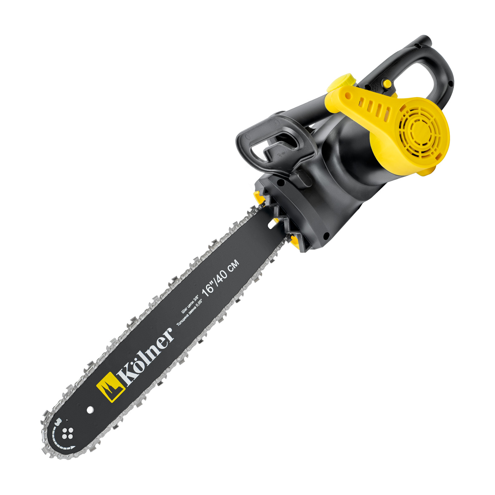 

Пила цепная Kolner KECS 40/1700, 1700Вт, шина 40см, шаг 3/8 дюйма, 3.5кг (кн40-1700ецс), KECS 40/1700