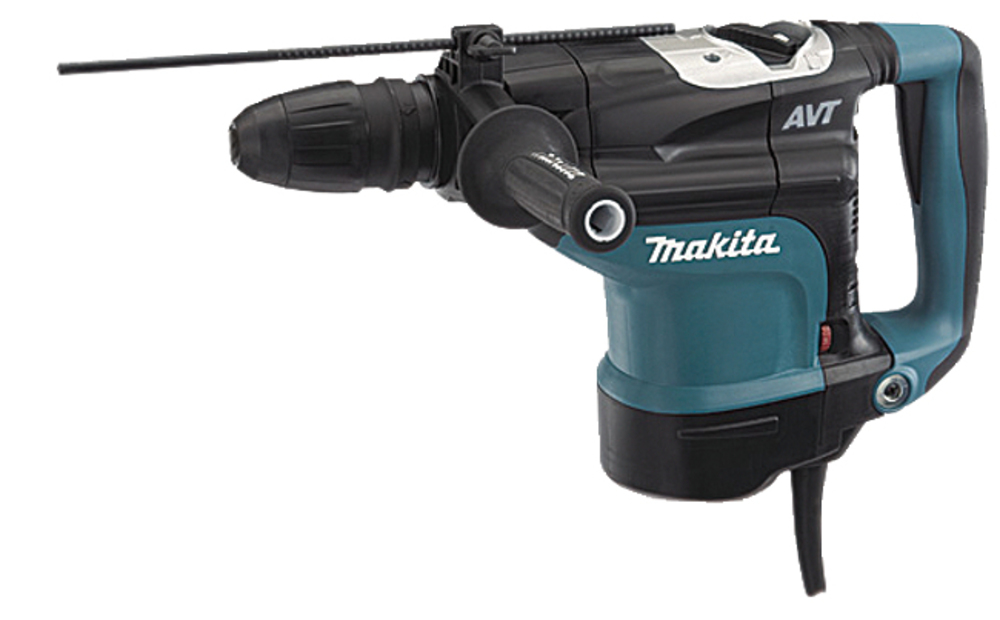 Перфоратор Makita HR4511С, сетевой, SDS-Max, 1350Вт, 12.5 Дж, 280 об/мин, 2750 уд/мин, пластиковый кейс, 8.5кг