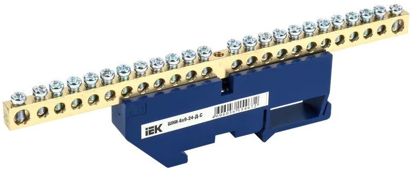 Шина IEK ШНИ-6х9 мм-24-Д-С 24x16-6 мм² (YNN10-69-24D-K07)